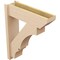 Ekena Millwork 8-in W x 28-in D x 34-in H Balboa Slat Rough Cedar Woodgrain TimberThane Outlooker, Primed Tan OUTUR080X28X34BOA24RCPR - alternate 2
